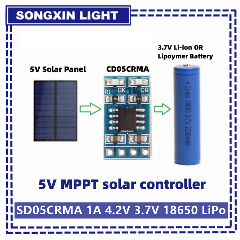 Solar Charger Panel Foldable - MPPT 태양열 충전 컨트롤러 1A 4.2V