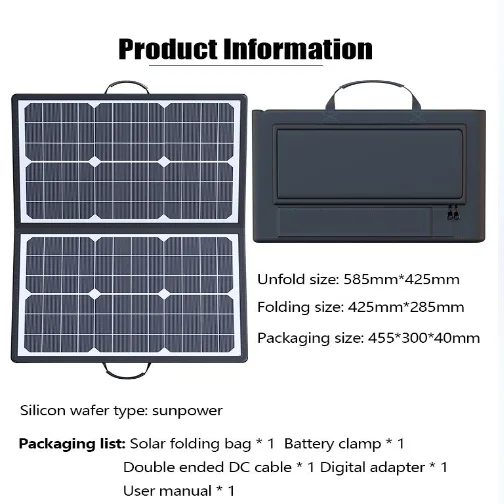 1000W 접이식 태양광 패널, 18V 휴대용 태양광  - Solar Charger Panel Foldable 리뷰 및 가격