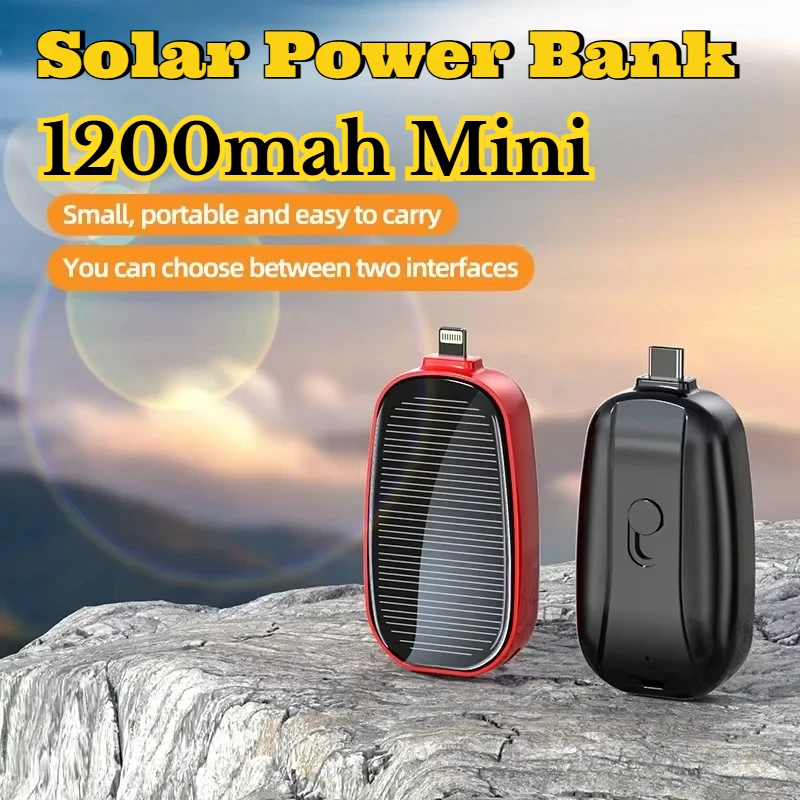 1200mAh 태양광 미니 보조배터리 키체인 휴대용 충 - Solar Charger Panel Foldable 리뷰 및 가격