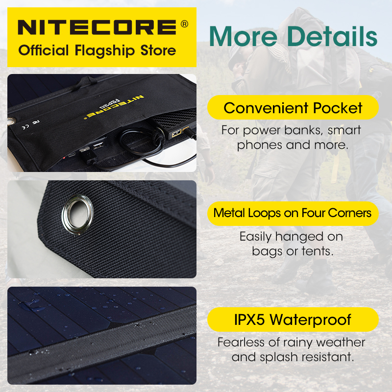 NITECORE 휴대용 방수 태양 전지 패널, 소형 태 - Solar Charger Panel Foldable 리뷰 및 가격