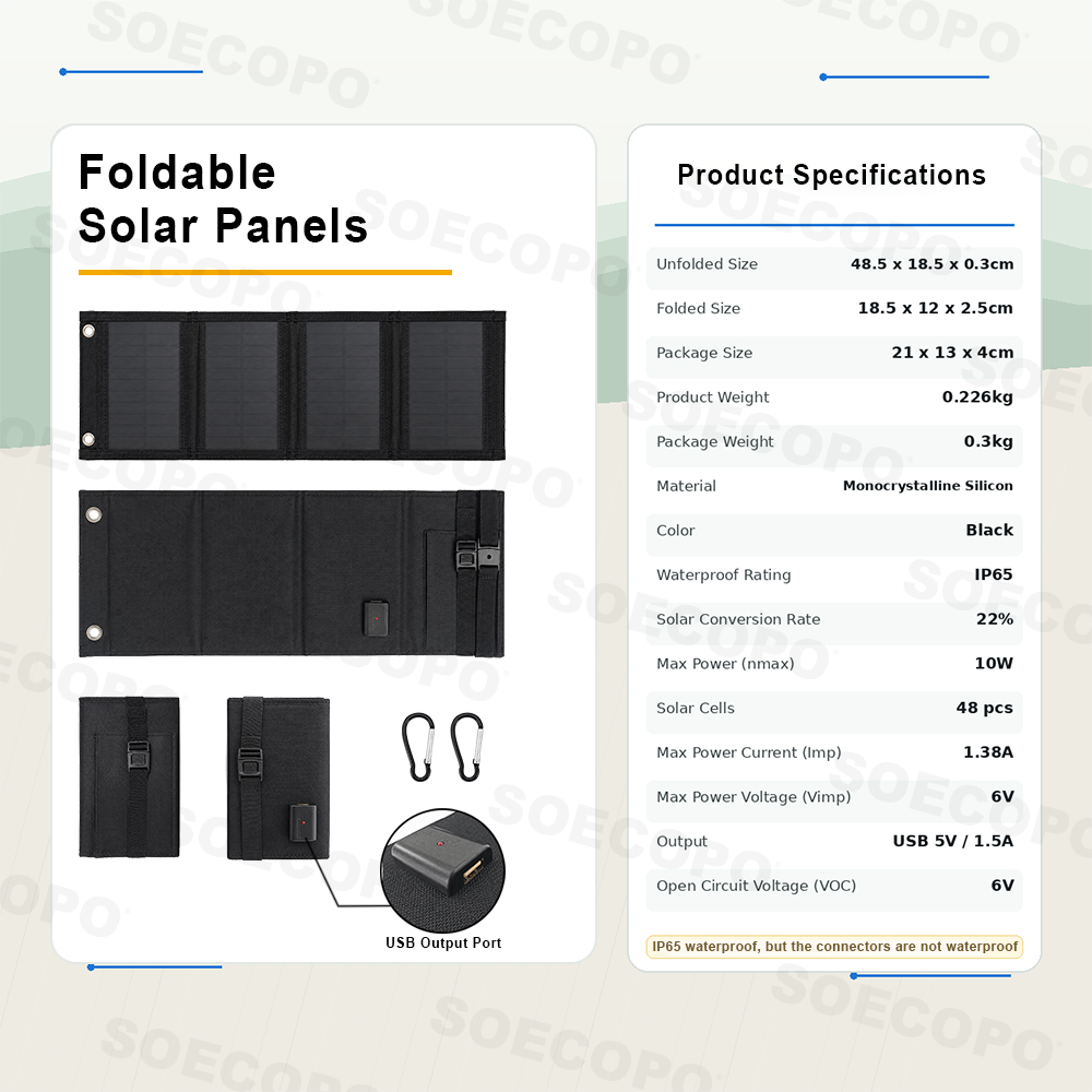 20W 접이식 태양광 패널 휴대용 USB 충전기 캠핑  - Solar Charger Panel Foldable 리뷰 및 가격